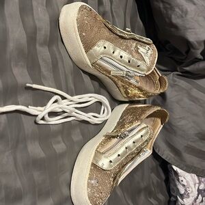 Gold sequin Giuseppe Zanotti